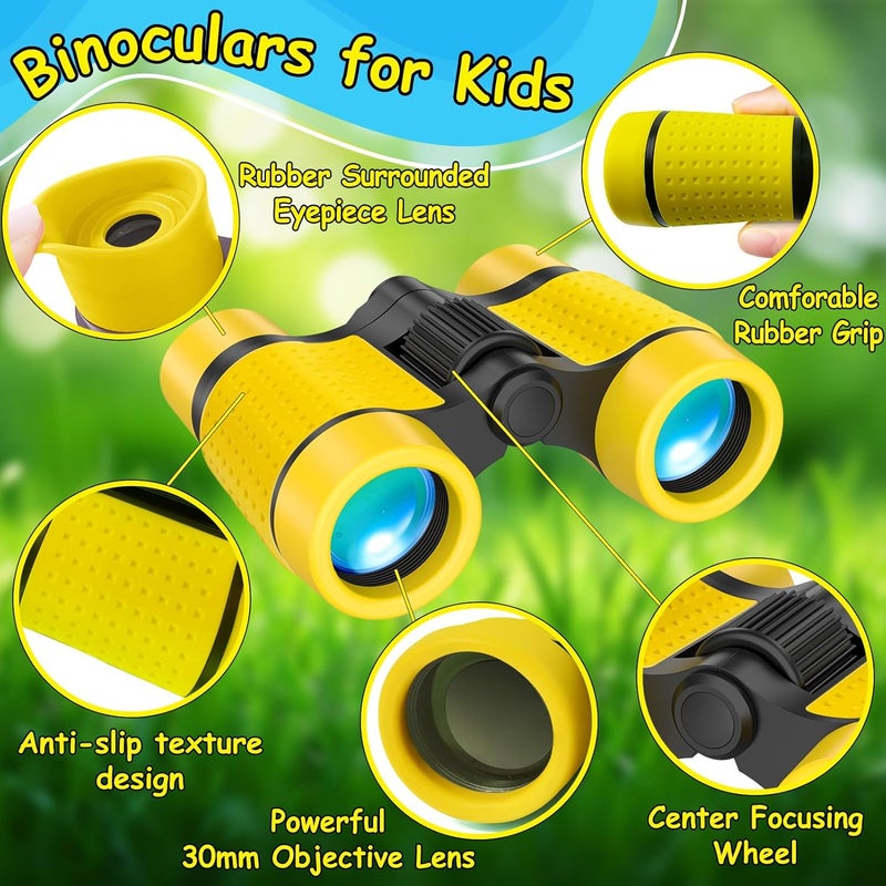 ESSENSON Binoculars for Kids Toys Gifts for Age 3-12 Years Old Boys Girls Kids Telescope Outdoor Toys for Sports and Outside Play, Bird Watching, Birthday Presents - Image 2